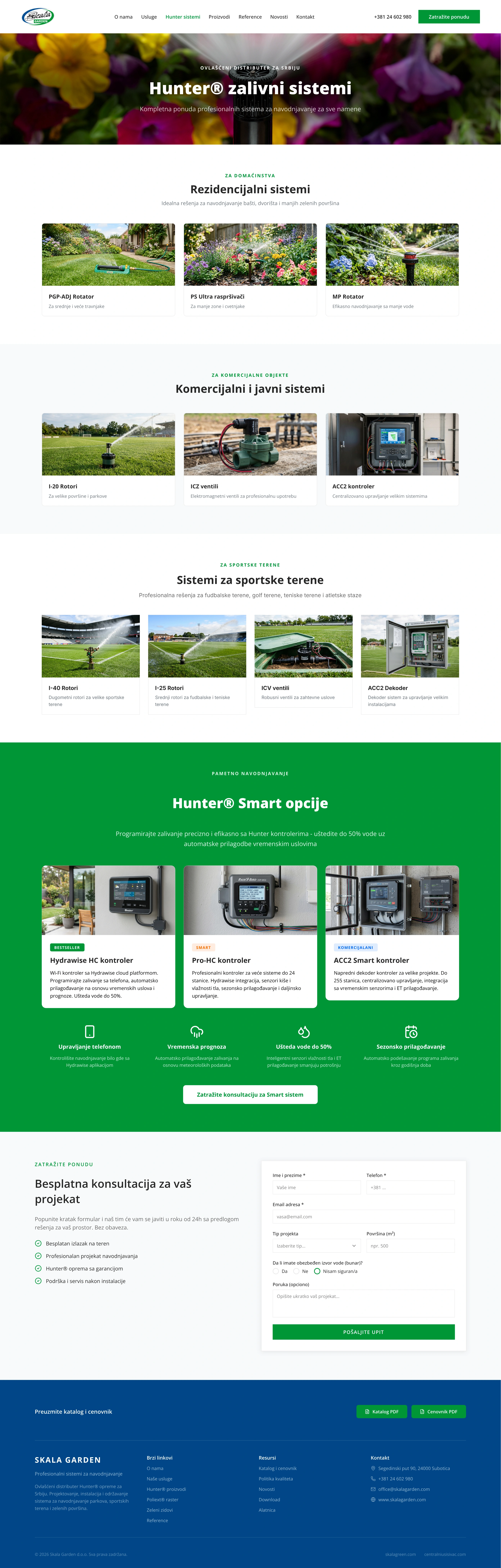 Hunter zalivni sistemi